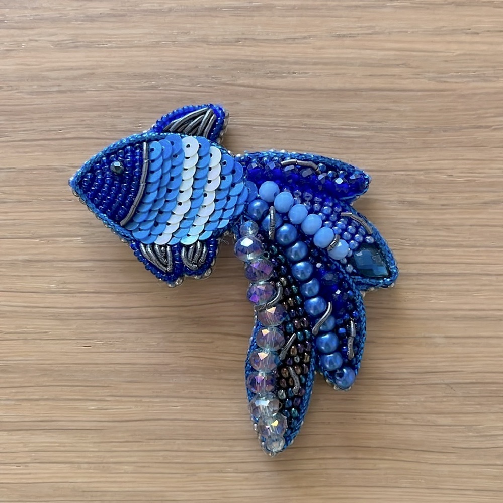 Handmade Brooch, Fish